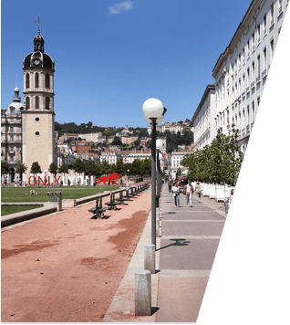 Photo de la place Antonin Poncet à Lyon